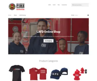 Supportlafd.shop(Official merchandise of the Los Angeles Fire Department) Screenshot