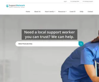 Supportnetwork.com.au(Support Network) Screenshot