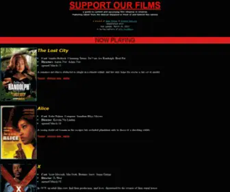 Supportourfilms.com(Support Our Films) Screenshot