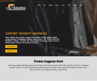 Supportpriorityindonesia.com(Perusahaan Sepatu Kulit Militer POLRI Safety Medis Big SIze) Screenshot