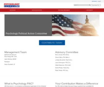 Supportpsychologypac.org(Psychology Political Action Committee) Screenshot