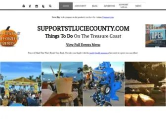 Supportstluciecounty.com(Your Treasure Coast Events Calendar) Screenshot