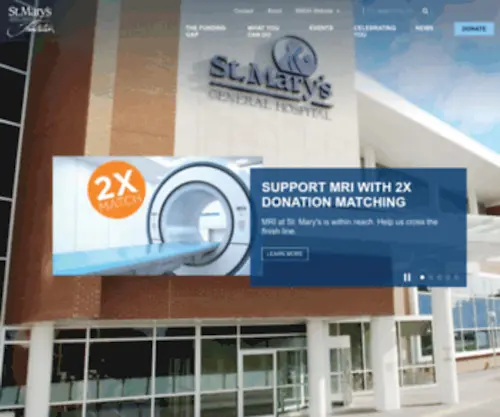 Supportstmarys.ca(Mary's Hospital Foundation) Screenshot