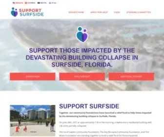 Supportsurfside.org(Support Surfside) Screenshot