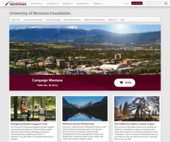 Supportum.org(University of Montana Foundation) Screenshot