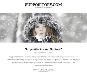 Suppository.com(Types and uses) Screenshot