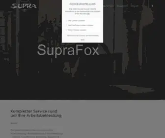 Supra-Fox.de(Arbeitskleidung Berufsbekleidung Arbeitsklamotten) Screenshot