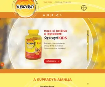 Supradyn.hu(Főoldal) Screenshot