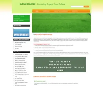 Supraorganics.com(Organic Food Products From India) Screenshot