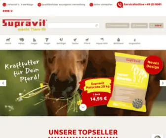 Supravit.com(Tierfutter & Tierbedarf günstig online kaufen) Screenshot