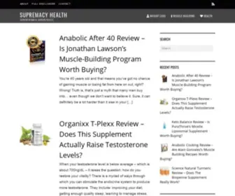 Supremacyhealth.com(Supremacy Health) Screenshot