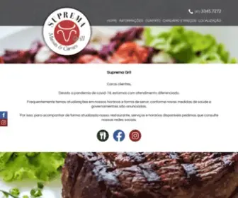 Supremagrill.com.br(Suprema Grill) Screenshot