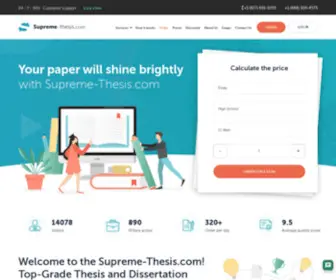 Supreme-Thesis.com(Best Thesis and Dissertation Writing Company) Screenshot