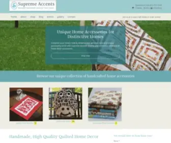 Supremeaccents.com(Handmade Home Décor) Screenshot