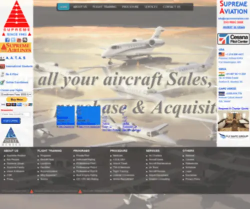 Supremeaviation.com(Supreme Aviation) Screenshot