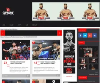 Supremeboxinginc.com(We are an media agency) Screenshot