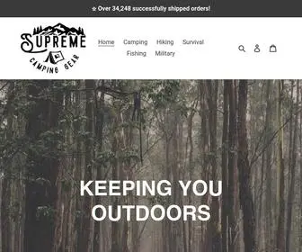 Supremecampinggear.com(Supreme Camping Gear) Screenshot