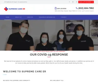 Supremecare24.com(Supreme Care ER) Screenshot