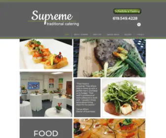 Supremecatering.com(Catering Food for any Event) Screenshot