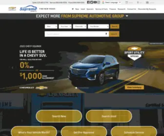 Supremechevy.com(Supreme Chevrolet) Screenshot