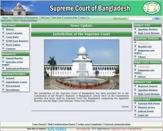 Supremecourt.gov.bd(Supreme Court of Bangladesh) Screenshot