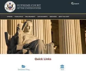 Supremecourt.gov(Supreme Court of the United States) Screenshot