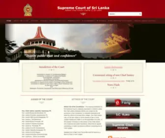 Supremecourt.lk(Supreme Court Sri Lanka) Screenshot