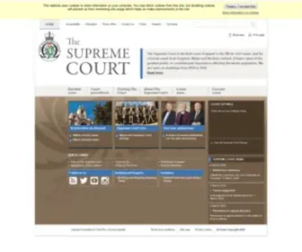 Supremecourt.uk(The Supreme Court) Screenshot