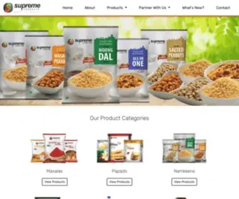 Supremedeliciousfoods.com(Supreme Delicious Foods delivers the authentic Spices) Screenshot