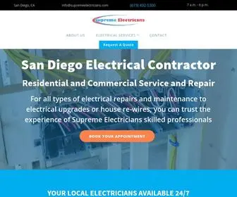 Supremeelectricians.com(Supreme Electricians) Screenshot