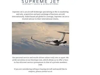 Supremejet.com(Supreme Jet) Screenshot