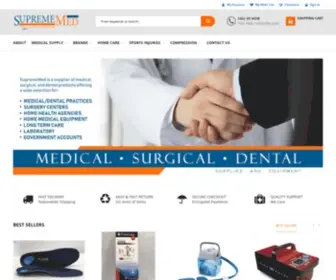 Suprememed.com(Top Medical & Surgical Supplier in California and Nationwide) Screenshot