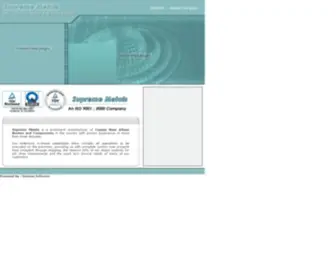 Suprememetals.co.in(An ISO 9001) Screenshot