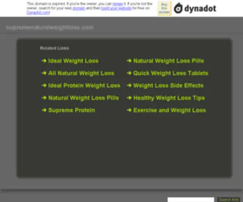 Supremenaturalweightloss.com(Weight Loss in Idaho Falls) Screenshot