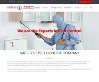 Supremepcs.com(Supreme pest control services) Screenshot