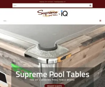 Supremepooltables.com(Supreme Pool Table) Screenshot