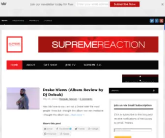 Supremereaction.com(SUPREME REACTION) Screenshot