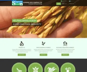 Supremeseed.net(Supreme Seed Company Limited Supreme Seed Company Limited) Screenshot