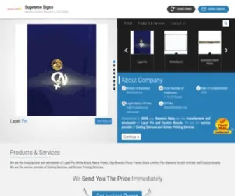 Supremesigns.co.in(Sign Board) Screenshot