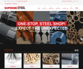 Supremesteel.ae(Supreme Steel LLC Dubai) Screenshot