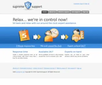 Supremesupport.com(Supreme Support Server Management) Screenshot