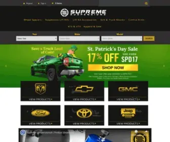 Supremesuspensions.com(Supreme Suspensions®) Screenshot