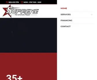 Supremetireandautorepair.com(Spokane Tire and Auto Repair and Maintenance) Screenshot