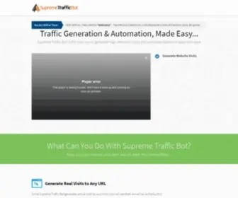 Supremetrafficbot.com(Supreme Traffic Bot) Screenshot