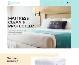 Supremocraft.com(Best Waterproof Mattress Protectors and Bath Towels in USA) Screenshot