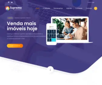 Supremocrm.com.br(Sistema Supremo CRM para Imobiliárias e Corretores de Imóveis Supremo CRM) Screenshot