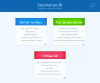 Supremus.sk(Databázové systémy) Screenshot