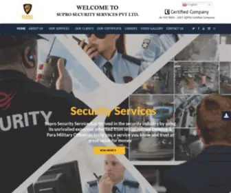 Suprosecurityservices.com(Security Guard Services/ Agency/ Company in Delhi NCR) Screenshot