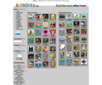 SuprovKy.cz(Superhry, hry online zdarma) Screenshot