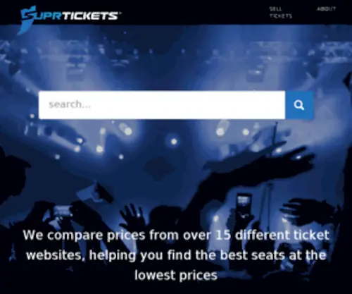 Suprtickets.com(Ticket Listings) Screenshot